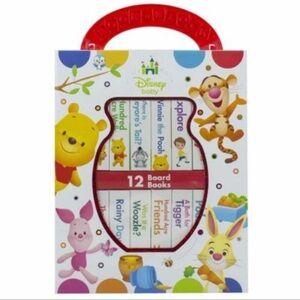 NEW Disney Baby Winnie the Pooh - My First Library Board Book Block 12 Book Set